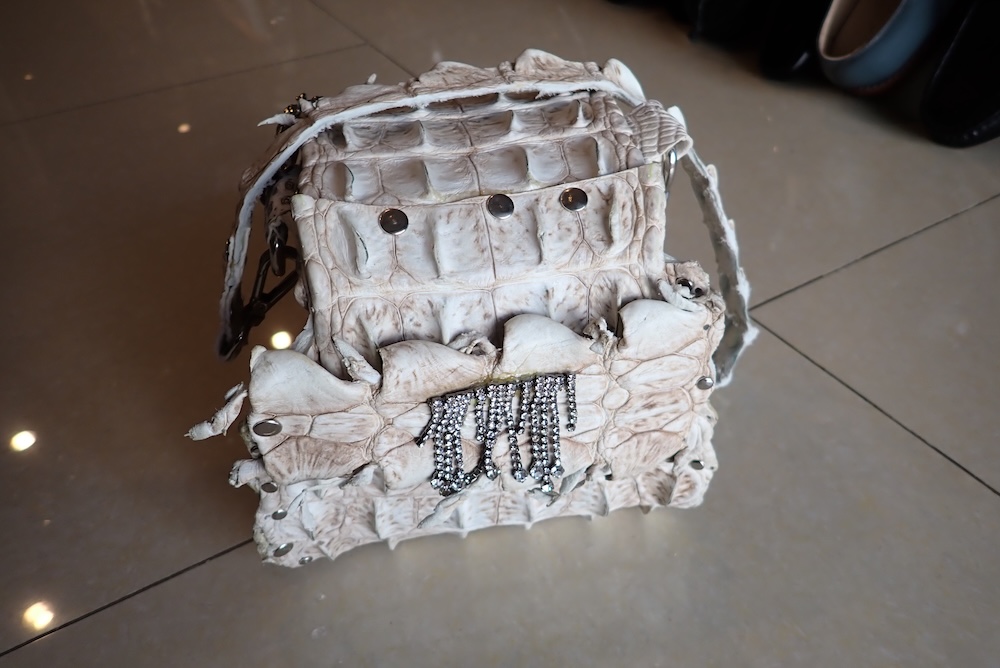  bags hand made leather crocodile 