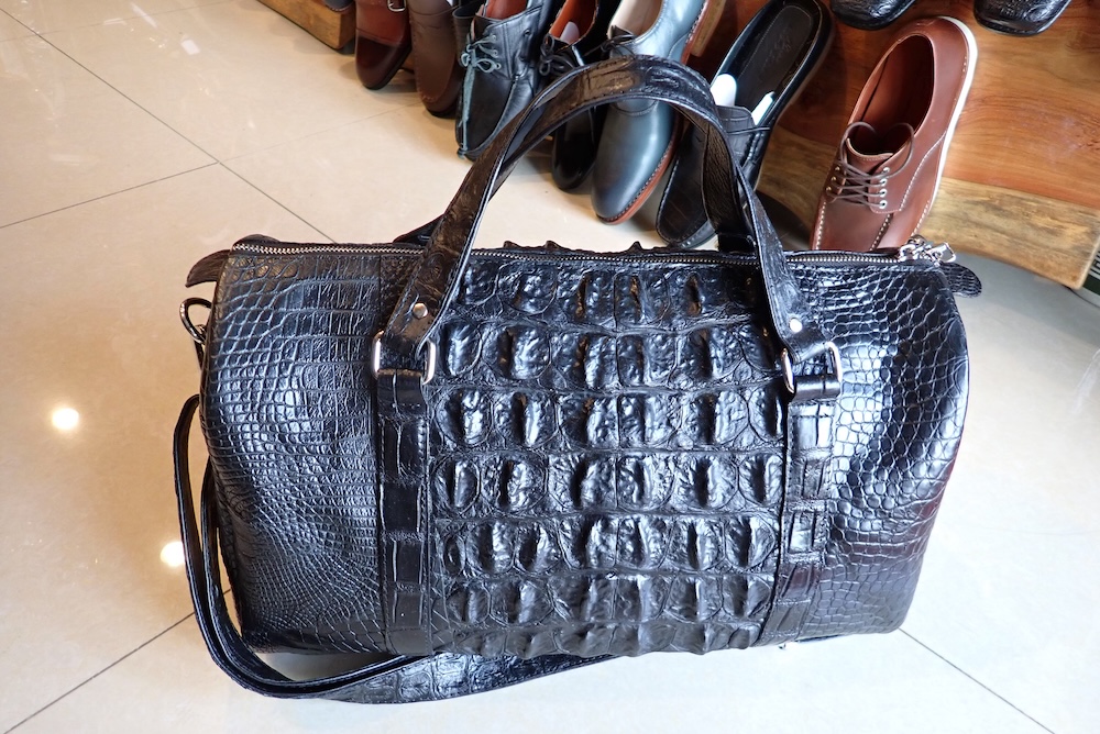  bags leather hand made crocodile 