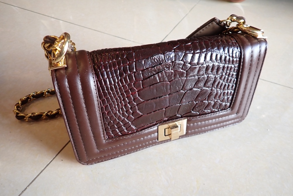  bags python leather hand made 