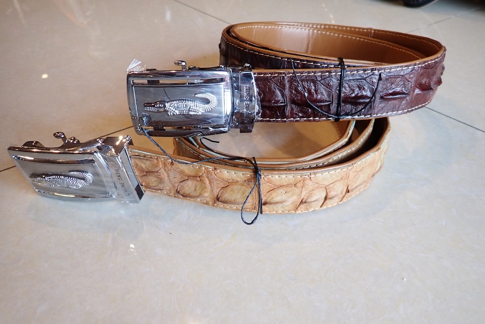  belts leather hand made crocodile 