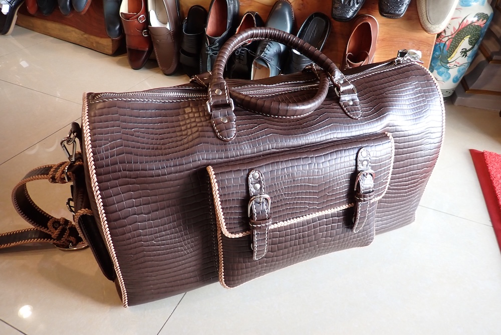  crocodile bag leather custom made thailand 