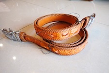  crocodile belt custom made 