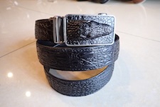  crocodile belt custom made leather 