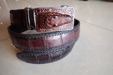  crocodile belt leather hand made 