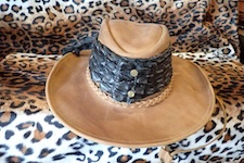  crocodile hat leather 