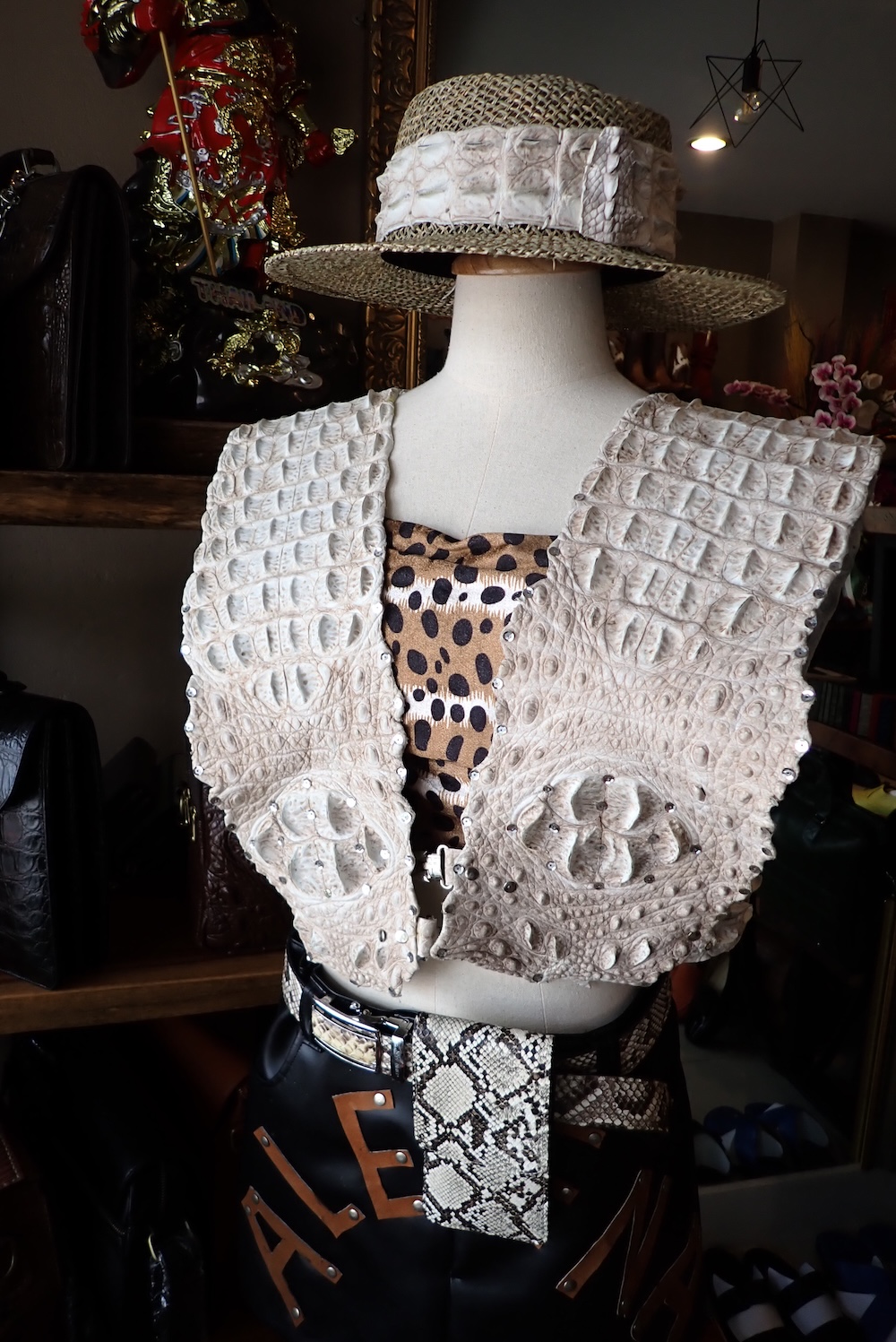  crocodile leather custom made 