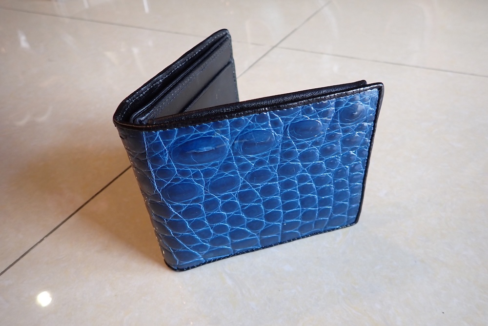  crocodile wallet leather custom made 