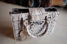  python bag hand made 