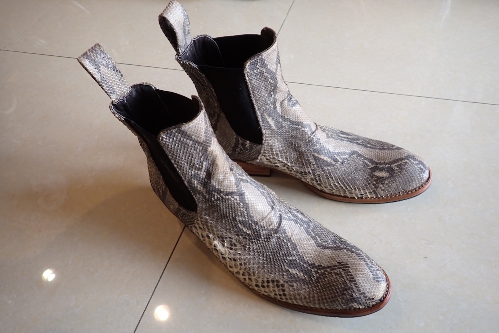  python shoes custom made 