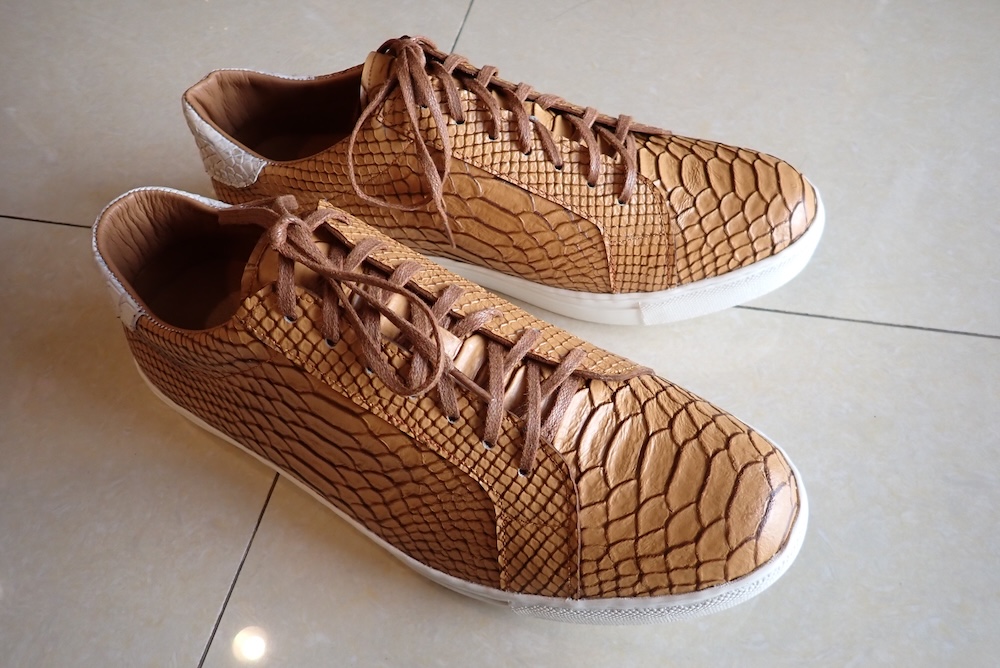  python shoes hand made 