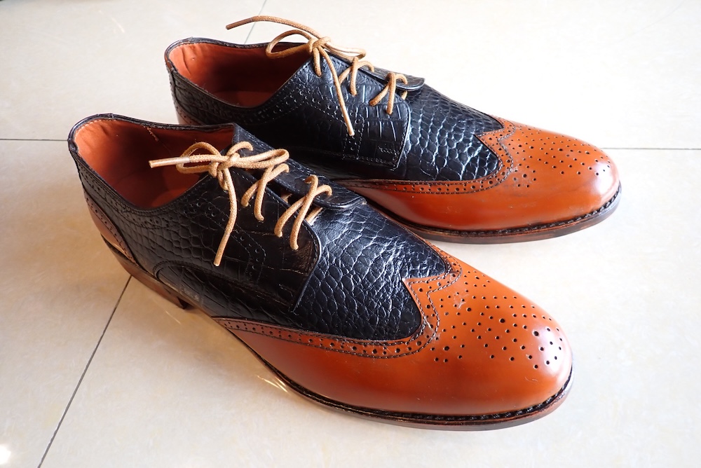 shoes custom made leather python
