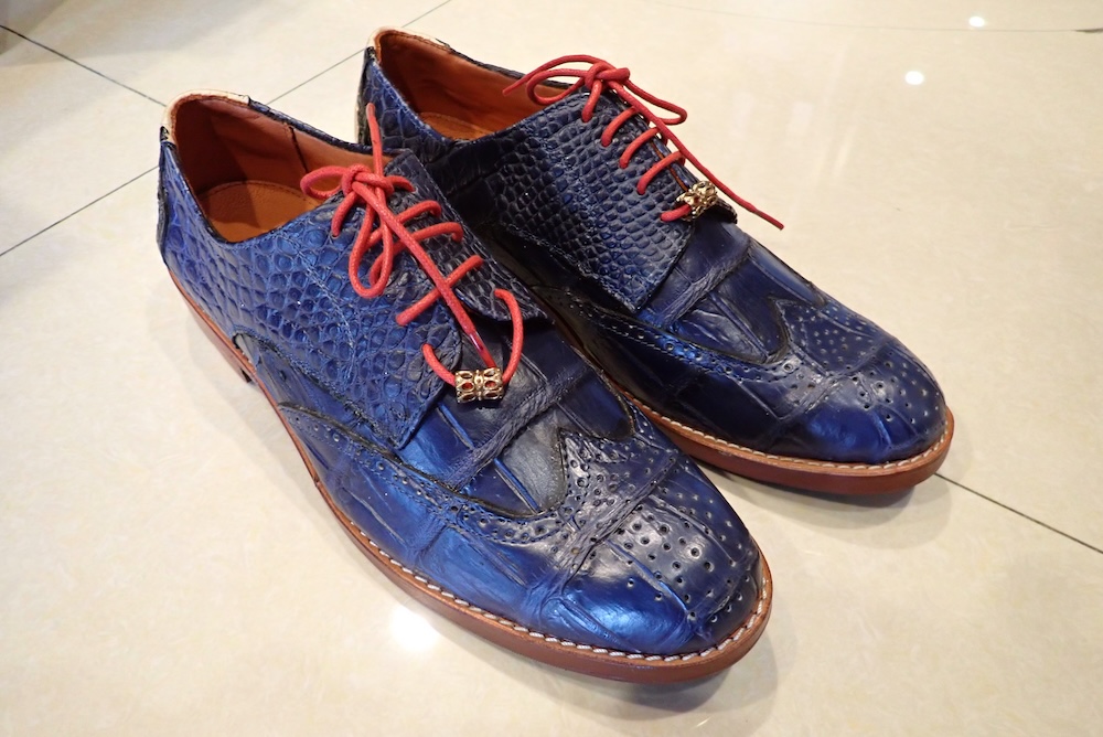 shoes hand made leather stingray