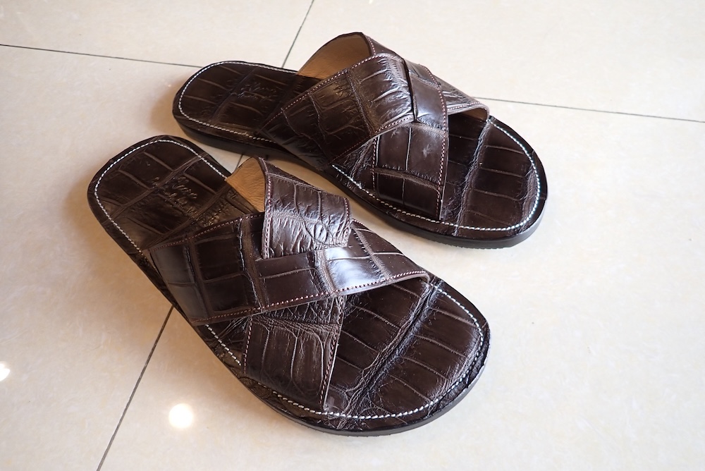 shoes hand made ostrich