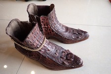  shoes leather custom made ostrich 