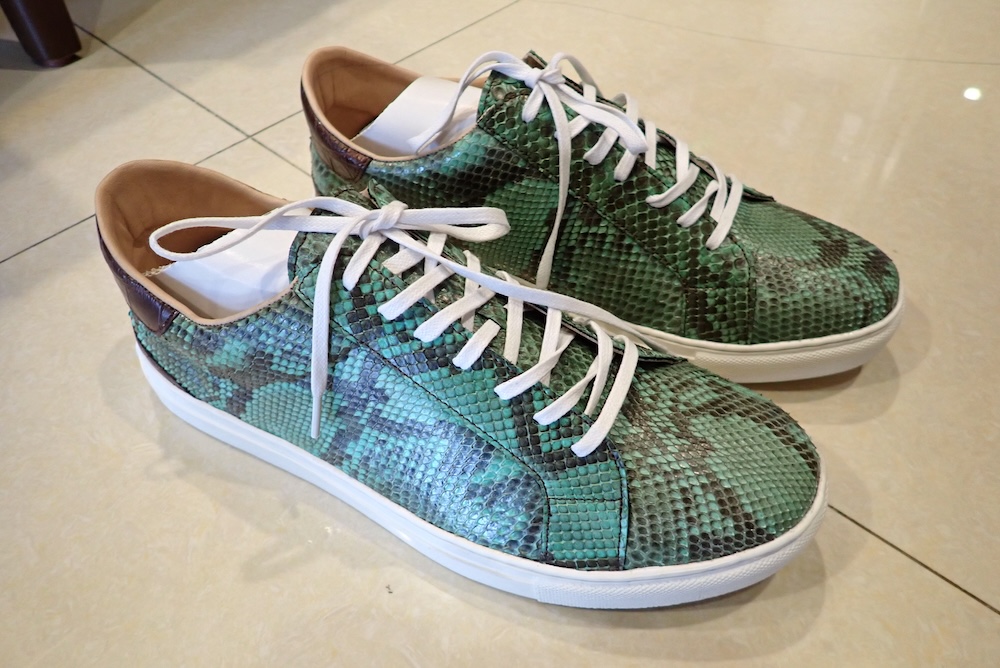 shoes leather lizard