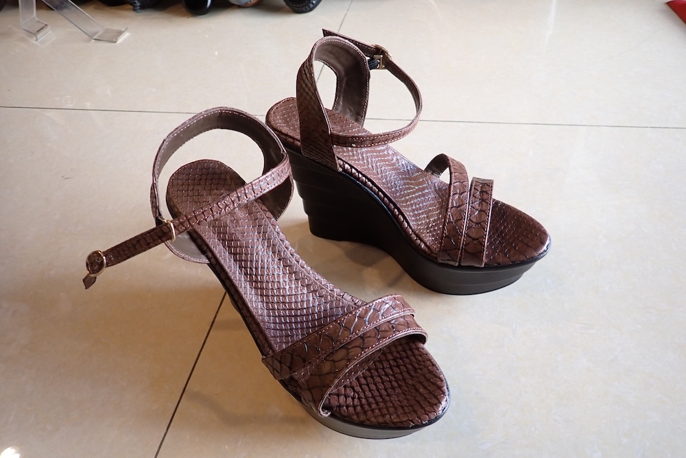 shoes leather lizard custom made