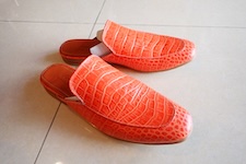  shoes leather ostrich custom made 