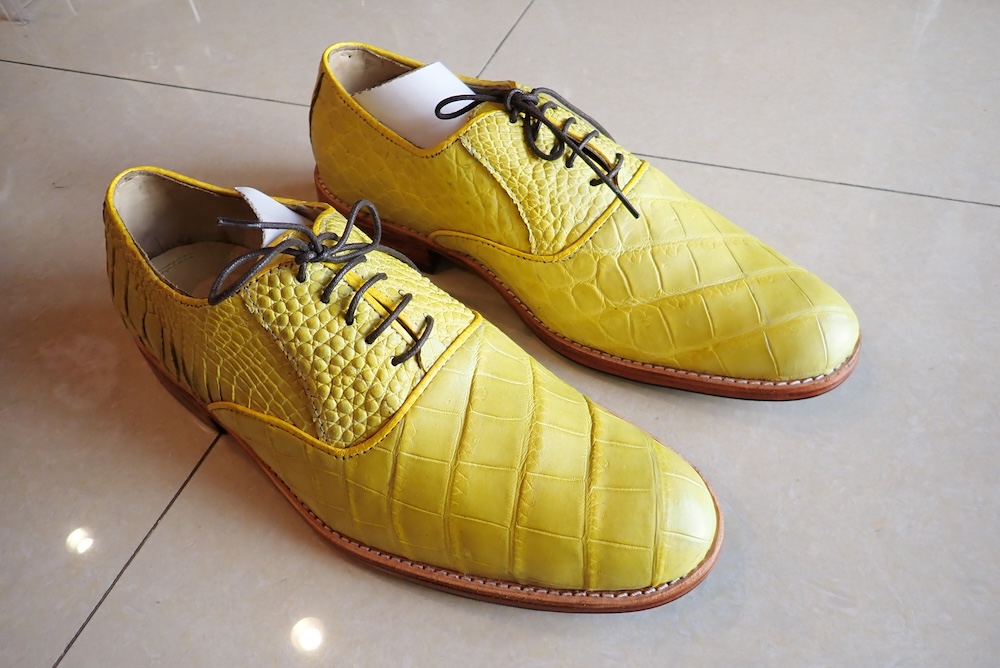 shoes lizard leather custom