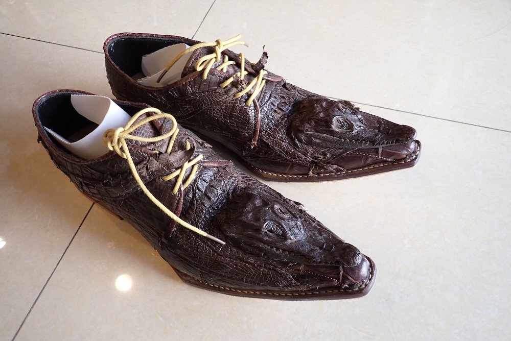 shoes ostrich leather custom