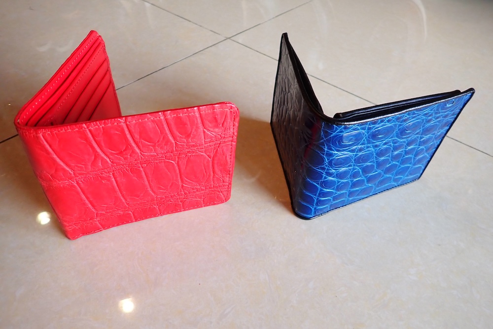  wallets hand made crocodile 